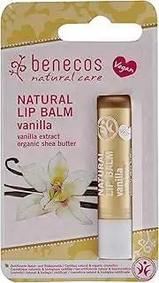 Benecos Natural Lip Balm (Blister Pack) - Vanilla 4.8g, 4.8 g