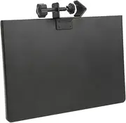 Ruining Mic Rack Stand Phone Holder, Sound Card Tray, Metal Black Alloy Multifunctional Clamp-On Microphone Stand Clamp on Rack Tray Holder Mic Stand Tray for Live Broadcast Chat Room