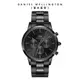 Daniel Wellington 手錶 Iconic Chronograph 42ｍｍ 曜夜黑三眼精鋼錶-黑錶盤(DW00100642)