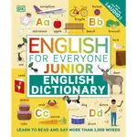 【DK】英國版 ENGLISH FOR EVERYONE JUNIOR ENGLISH DICTIONARY 附線上音檔