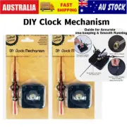 2PCS DIY Clock Mechanism - Quartz Movement Silent Sweep Restore Time Peaceful