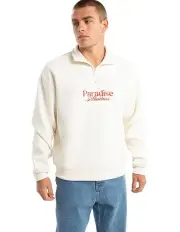 [Nomadic Paradise] Merch 1/4 Zip Sweater in Beige
