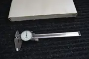 FOWLER 6" DIAL CALIPER, THUMB WHEEL ADJUST 0.001" W/CASE .001" 4-WAY MEASUREMENT