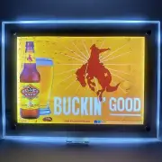 NEW Minotts Black Star Beer Light Up Man Cave Bar Sign Display ~15 3/4”X 11 3/4”