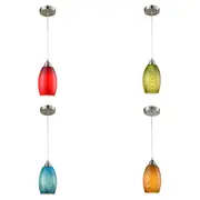 GLAZE Ellipse Hand Blown Glass Pendant Light