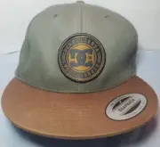Mens DC SHOES GREEN / BROWN SNAPBACK ADJUSTABLE HAT OSFM