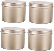 OHPHCALL 4Pcs Candle Tins for DIY Candle Making with Lids Containers for Crafts Storage Matte Finish