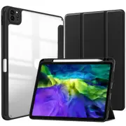 MCC iPad Pro 11" (2nd Gen) 2020 Case Cover Clear Back Pencil Holder Apple [Black]