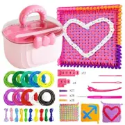 Weaving Loom Kit, Potholder Loom Craft Kit with 500 Pcs/10 Colors Weaving
