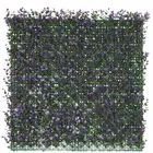 20 in Artificial Faux Leaf Purple Buxus Fence Panel Screen Wall Home Decor Grass