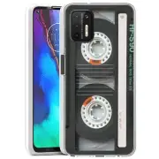 (Cassette Tape)ShockProof TPU phone case cover(Clear)for Moto G Stylus(2021)
