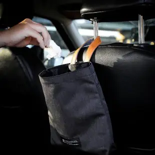 【icleaXbag 點子包】車載垃圾收納袋(車用垃圾桶 車用垃圾袋 懸掛式 整理箱 可拆式 椅背置物 小物收納袋)