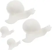 IWOWHERO 4pcs Miniature Snail Figurines for DIY Resin Crafts Snail Resin Filler Molds Micro Landscape Accessories