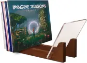 Vinyl Record Storage Holder - Stacks up to 50 Albums, 7 or 12 Inch Lps - Solid W