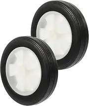 Kisangel Rubber Casters for Hand Trucks Lawn Mowers 2pcs 7 Inch Silent Replacement Wheels