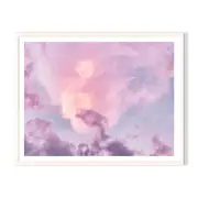 Cloud Lovely Framed Wall Art - White