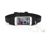 5PCS Universal Waterproof Waist Phone Bag Case Sport GYM Outdoor Workout for iPhone 7 7 Plus Xiaomi BLACK COLOR