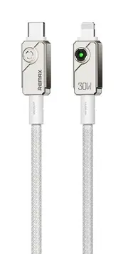 [Remax] Remax-Fast-Charging Zinc Alloy 1m Braided Type-C to Lightning Cable