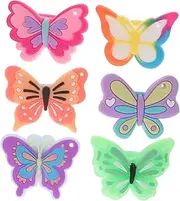 Totority Butterfly Ring Girl Toys Little Girl Lovely Jewel Cartoon Finger Babies Toys Jewelry Rings Little Girl Toys Rings Little Girl Ring for Pvc