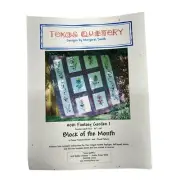 Texas Quiltery Quilt Pattern Fantasy Garden I Floral Applique New 2003
