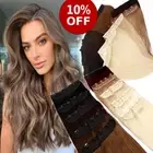 One Piece Clip in Remy Remi 100% Human Hair Extensions Best Weft 3/4 Full Head