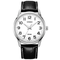 在飛比找Yahoo奇摩購物中心優惠-CASIO 經典時尚實用百搭簡約指針皮帶腕錶-白面(MTP-