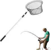 Landing Net | Retractable Rod Fishing Landing Net,Saltwater Freshwater Aluminum Alloy Gear Versatile for Reservoir, Beach, River, Lake, Stream, Pond