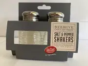 TCP Tablecraft HBH2C 2 Oz Beehive Salt & Pepper Shakers Silver