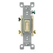 Leviton 1453-2I Ivory 3-Way AC Quiet Switch Pk Of 3