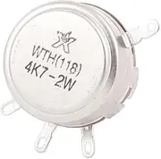 Aexit WH118-4K7 (Potentiometer) 4.7K Ohm 2W 6mm Dia Round Shaft Rotary Wire (93ry206qf46) Wound Potentiometer