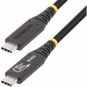 StarTech.com 1m (3.3ft) USB4 Cable, USB-IF Certified USB-C Cable, 40 Gbps, 240W PD 3.1, 8K 60Hz, Compatible w/Thunderbolt/USB 3.2 Ports - 3.3ft/1m w/