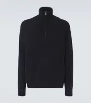 [Allude] Allude Cashmere half-zip sweater AU 87 blue