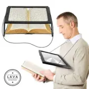 Large Full-Page Reading Magnifier with LED Lighted 3X Hands-Free Rectangular US