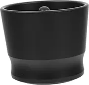 MOLUCKFU 1Pc Practical Receiving Cup for Coffee Machines Heat Resistant Coffee Container Black for Cafes and Home Use