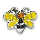16g Orange Sparkle Cz Yellow Enamel Bumble Bee Bug cartilage earring