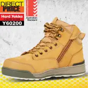Hard Yakka Work Boots Safety 3056 Lace Side Zip Y60200 NEW
