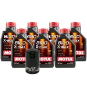7L Motul 8100 XMAX 0W40 Wix XP Filter Motor Oil Change Kit For Dodge Jeep API SN