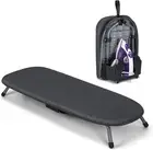 Foldable Ironing Board 12''x32'' with Iron Holder, Small Folding Iron Board...