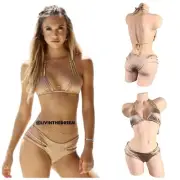 Beach Bunny Triple Strap Triangle & Skimpy Bottom Bikini