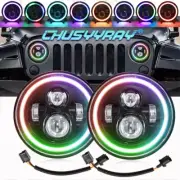 RGB 7 inch LED Headlights For LAND CRUISER FJ40 FJ45 FJ50 FJ55 FJ60 FJ62 FJ70 (for: Land Rover)