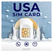 Travsim Prepaid USA SIM Card | 5GB Mobile Data with 4G/5G Speed. Unlimited Ca...