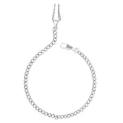 Watch Chain Silver Plated Classic Pocket Watch Chain Key Chain Men Adults