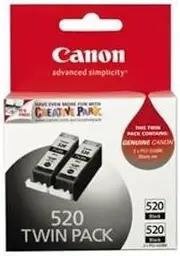 Canon PGI520BK-TWIN Black Twin Pack (2 x PGI520BK)