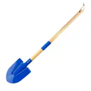 Metal Beach Shovel For Kids Digging 27 Inches Long Toddler Spade Sand Tool Birthday Gifts Baby Sand Toy With Wood Handle Multicolor