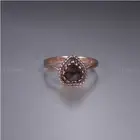Garnet Ring Faceted Distinctive Heart Shape - 925 Sterling Silver - Red Gilt