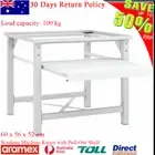 Washing Machine Pedestal with Pull-Out Shelf White Tumble Laundry Dryer non-slip