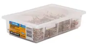 Zenith CHIPBOARD SCREWS 500Pcs Countersunk Rib,Gold Passivated-8Gx28mm Or8Gx60mm