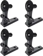 Mellisso 4X Wall Mount Bracket Cam Storage Stand Holder 180 Degree Adjustable for Cloud Camera 291 Series Camara(Black)