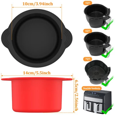 4Pcs Silicone Air Fryer Egg Mold Reusable Egg Poacher Cups Non Stick Air ZA