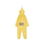 Cartoon Teletubbies Cosplay Costume Hooded Plush Onesie Adult Halloween Christmas Jumpsuit Pajamas Sleepwear Yellow S